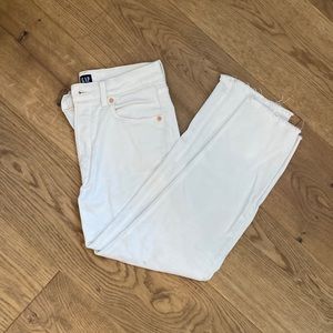 White Ankle Gap Denim jeans